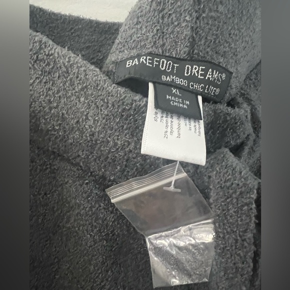 NWOT Barefoot Dreams Charcoal bamboo chic lite Knit Pants - Picture 4 of 4